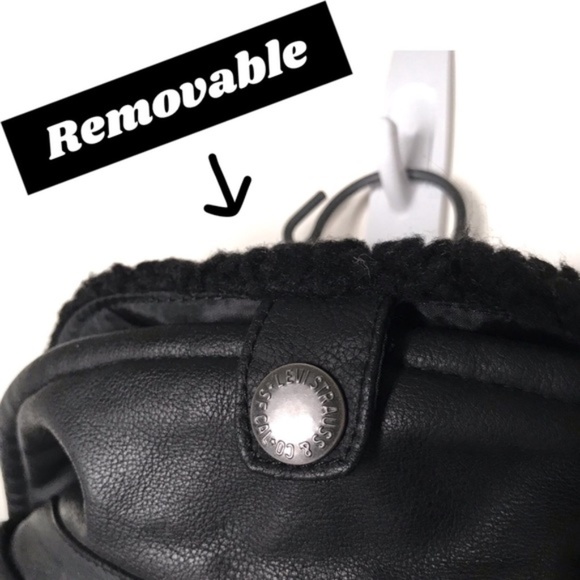 COPY - NEW Levi's Vegan Leather Sherpa Trucker Jacket M - Picture 6 of 8